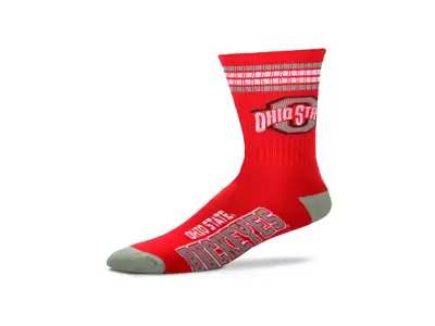 For Bare Feet 4 Stripe Deuce Crew 504 Sock For Bare Feet 4 Stripe Deuce Crew 504 Sock