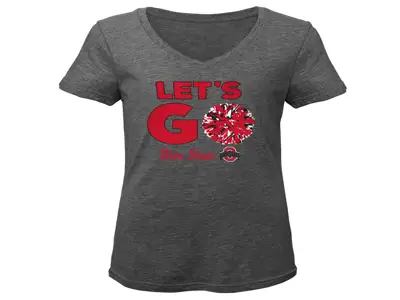Outerstuff NCAA Girls Lets Go Pom Pom T-Shirt Outerstuff NCAA Girls Lets Go Pom Pom T-Shirt