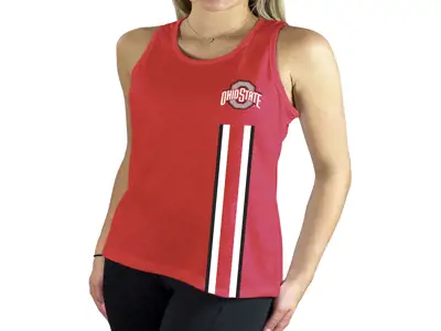 NCAA Women's Helmet Stripe Racerback Tank NCAA Women's Helmet Stripe Racerback Tank