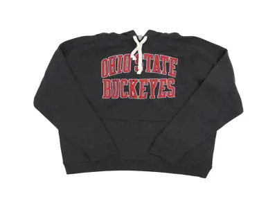 NCAA Men's Charcoal Distressed Hoodie NCAA Men's Charcoal Distressed Hoodie