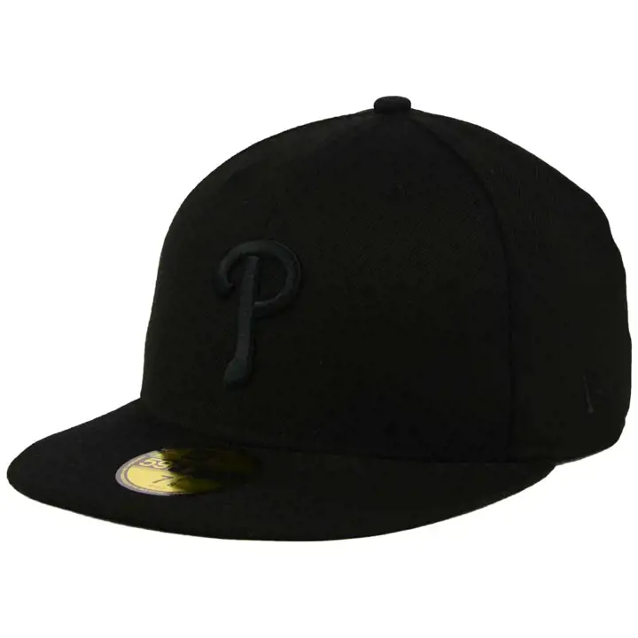 PHILLIES MLB Triple Black 59FIFTY BLK P BLK