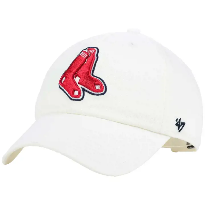 RED SOX MLB Casquette ajustable « 47 Clean Up » blanche