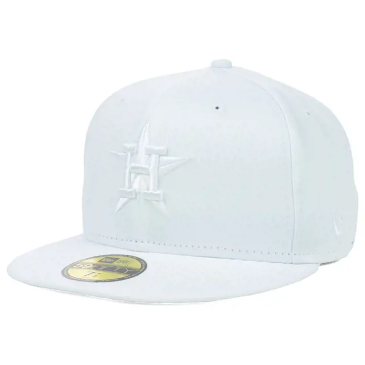 CASQUETTE AJUSTÉE 59FIFTY MLB TRIPLE BLANC ASTROS ÉTOILE BLANCHE