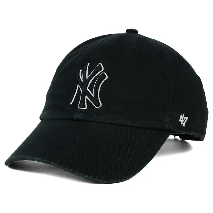 Yankees MLB Noir/Blanc/Noir '47 Clean Up NY NOIR