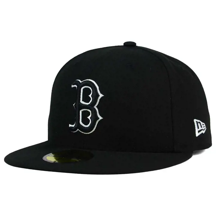 "CASQUETTE RED SOX MLB BLANC LOGO "B" NOIR"