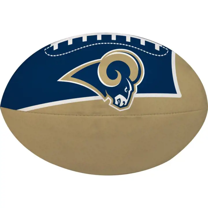 Ballon de football souple bleu RAMS Quick Toss