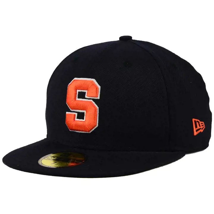 "Casquette ajustée Syracuse NCAA AC 5950 « S » bleu marine"
