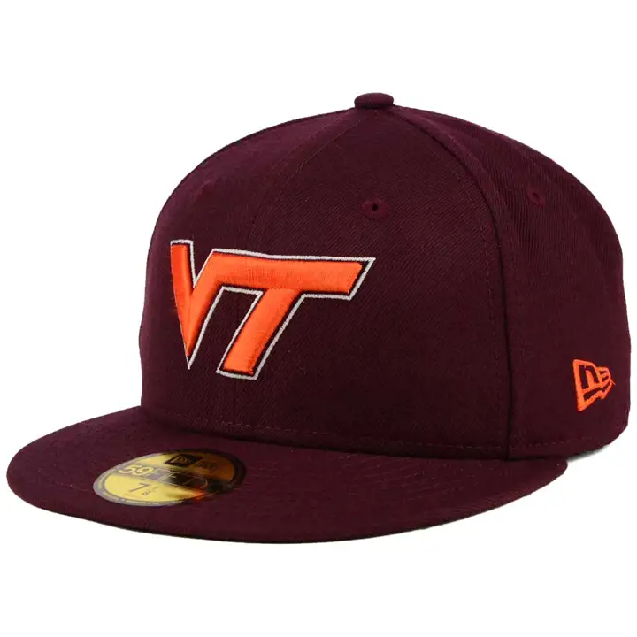"Casquette ajustée Va Tech NCAA 5950 « VT » marine"