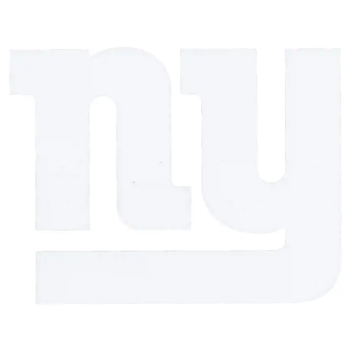 Autocollant découpé NY Giants 8x8 Blanc bnc