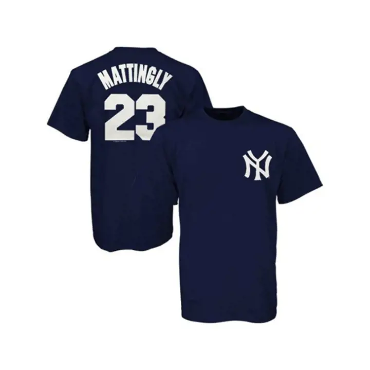 T-shirt Enfant Yankees MLB Mattingly #23 marine