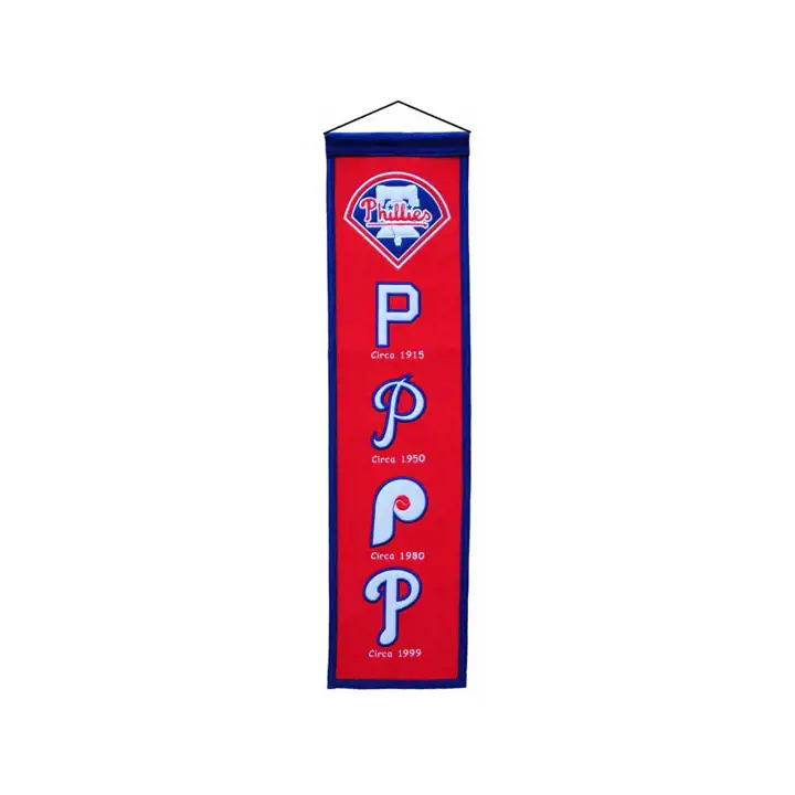 Bannières rouges du patrimoine des Phillies de Philadelphie