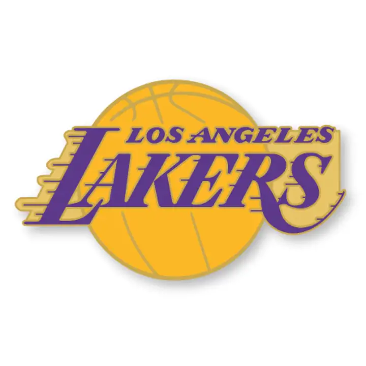 Pin's LAKERS Aminco Logo  doré/violet