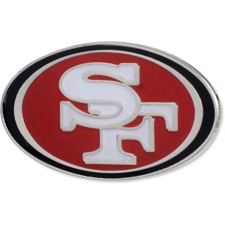 Épingle Logo 49ERS Aminco rouge/argent