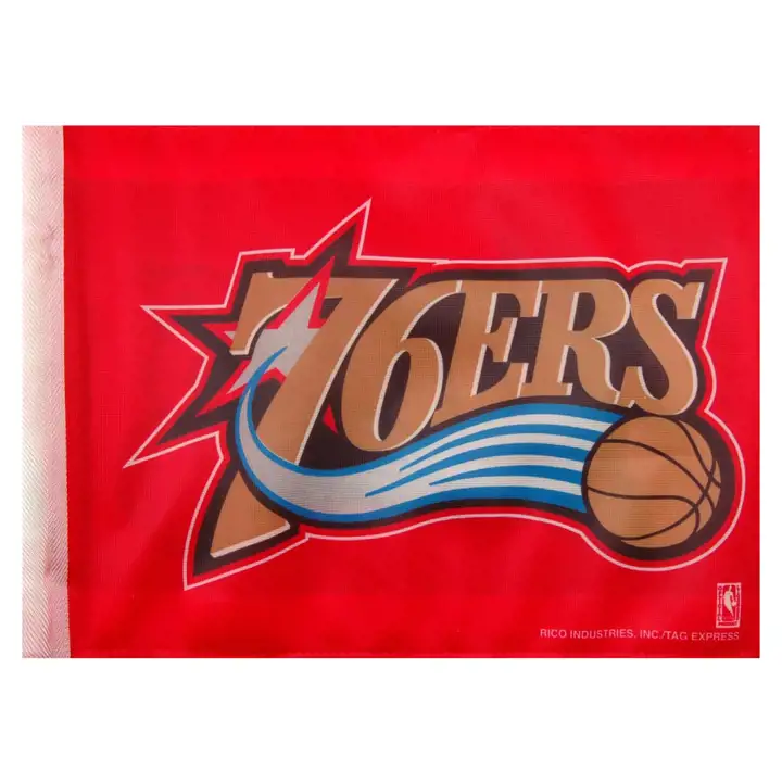 Drapeau de voiture SIXERS Rico LOGO D'ÉQUIPE