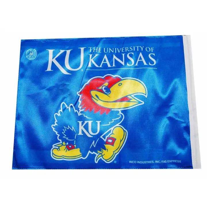 Drapeau de voiture Kansas Rico bleu
