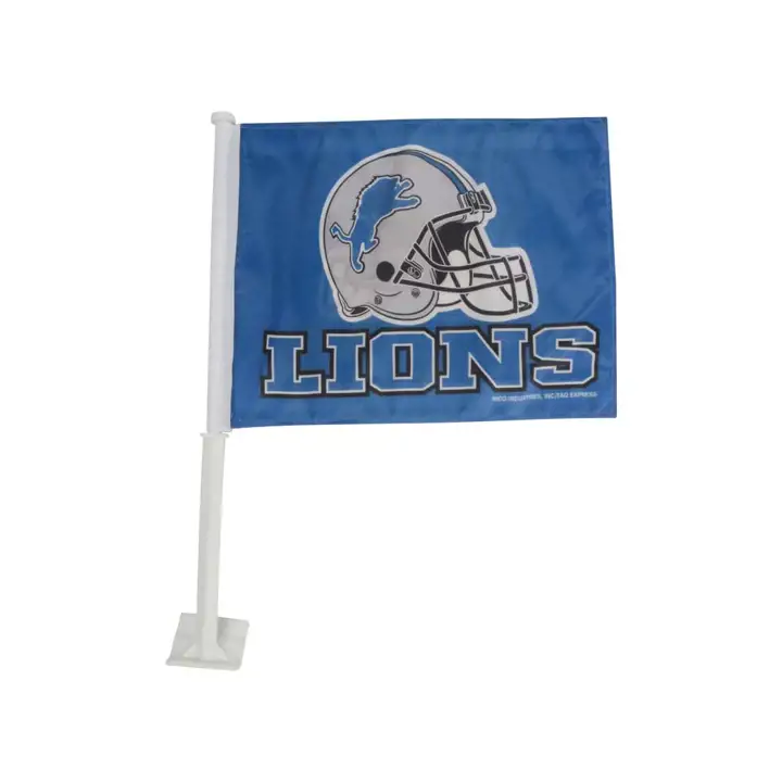 Drapeau de voiture LIONS Rico bleu/gris
