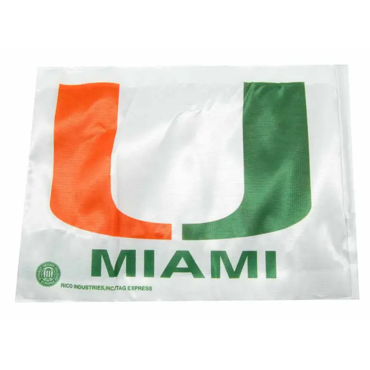 Drapeau de voiture Miami (FL) Rico blanc