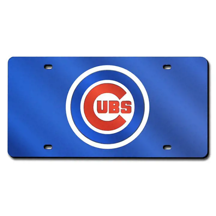 CUBS ACRYLIC LASER TAG bleu