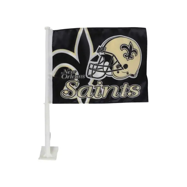 SAINTS Drapeau de voiture Rico noir/or