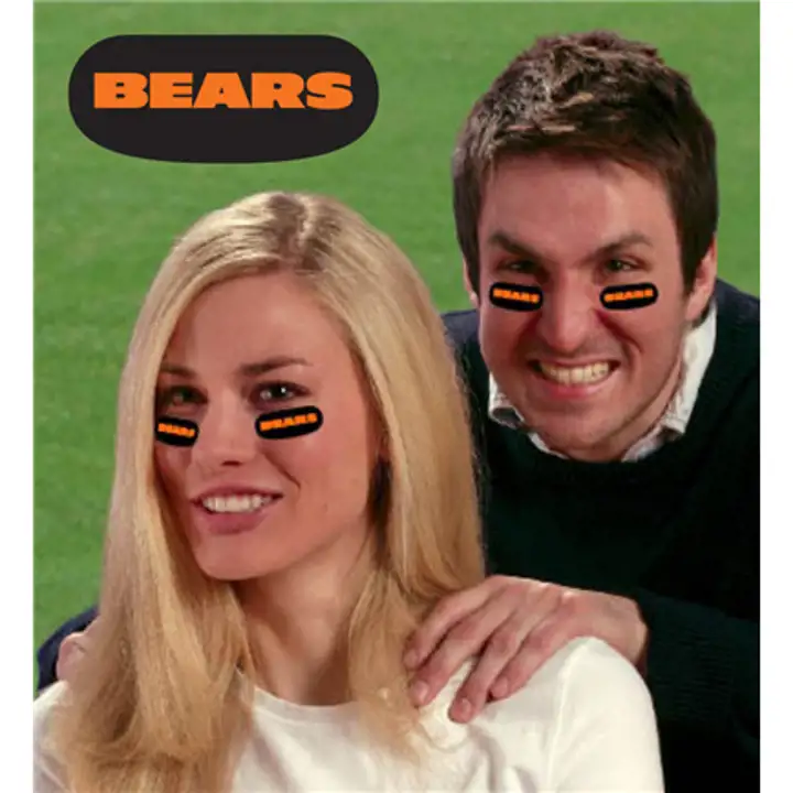 Bandes anti-reflets pour les yeux Équipe BEARS
