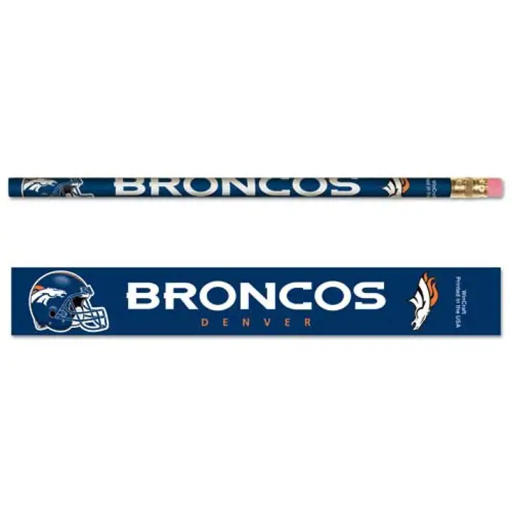 Crayons BRONCOS, lot de 6