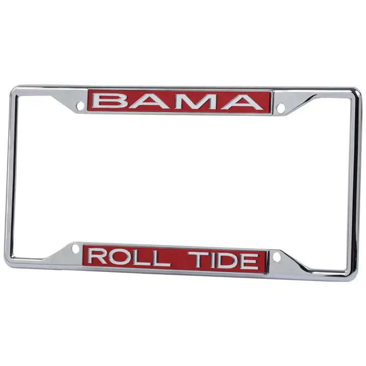 Cadre Alabama Laser - Acier inoxydable rouge/argent