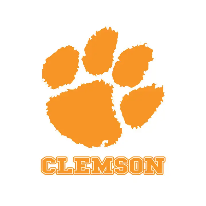 Autocollant électrostatique Clemson