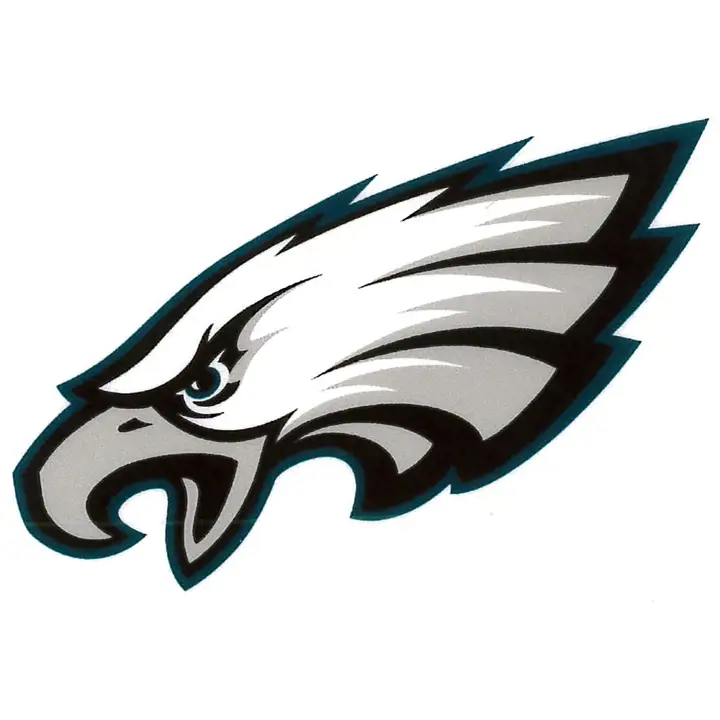 Autocollant statique EAGLES noir/gris/vert foncé