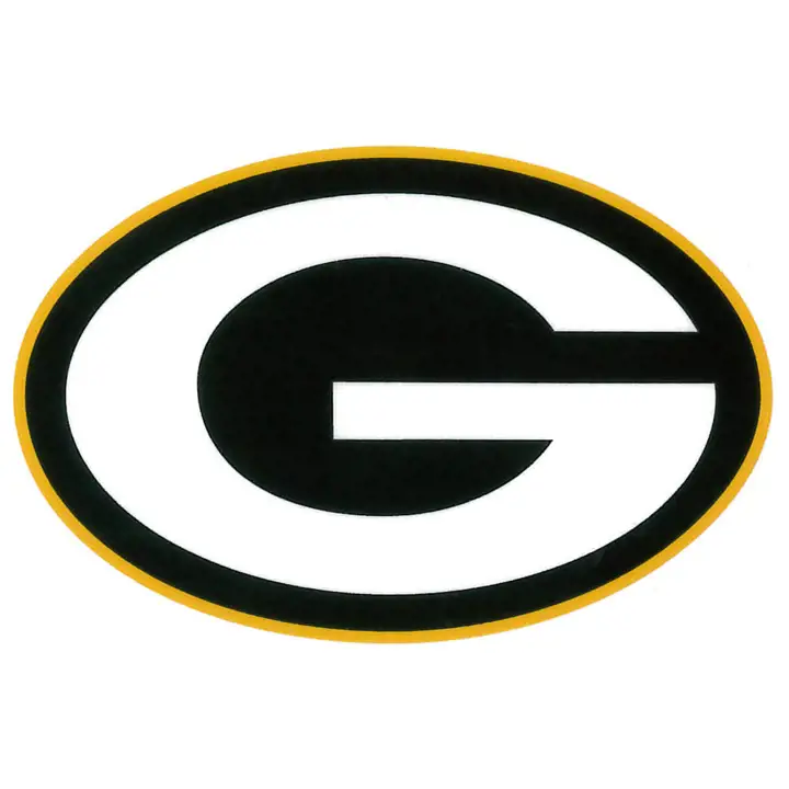 Autocollant statique PACKERS vert