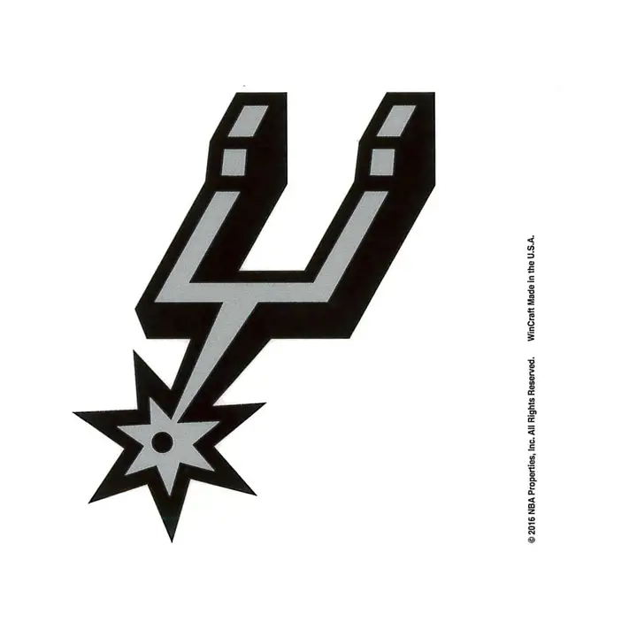 SPURS Décalcomanie électrostatique noir/argent