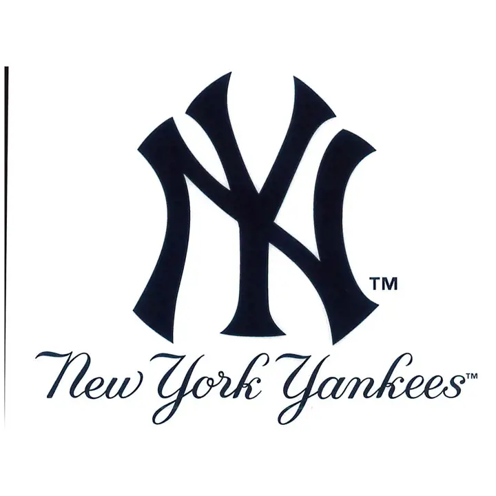 Autocollant statique Yankees NY bleu marine