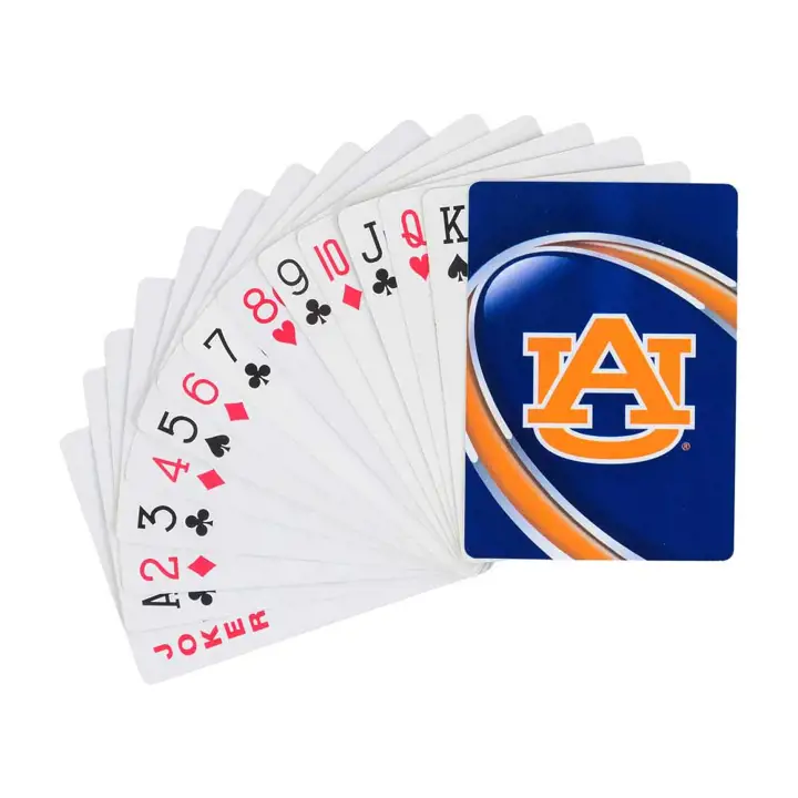 Cartes à jouer Auburn blanc/bleu