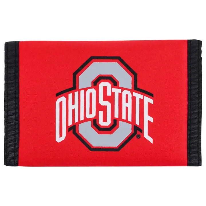 Portefeuille en nylon Ohio State rouge/noir