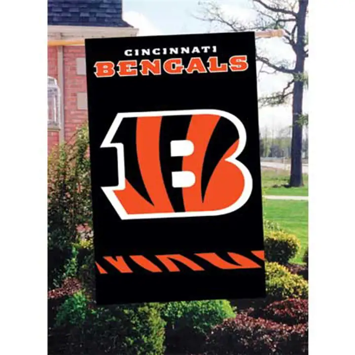 DRAPEAU DE MAISON BENGALS APPLIQUÉ