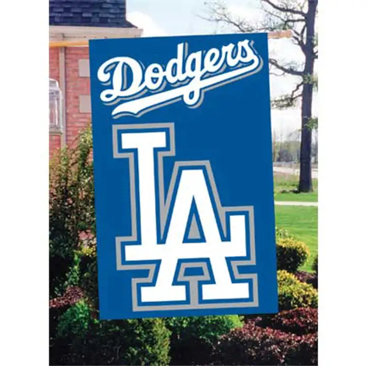 DRAPEAU DE MAISON AVEC APPLIQUE DODGERS