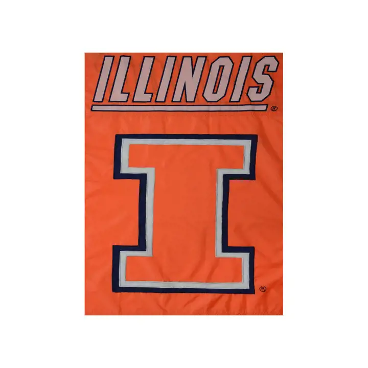 Drapeau de maison d'appliqué Illinois