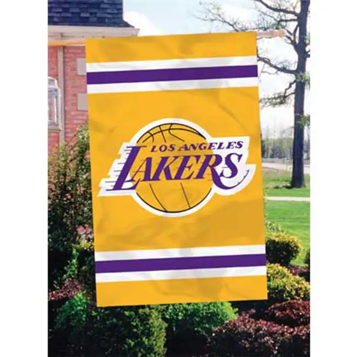 LAKERS DRAPEAU DE MAISON APPLIQUÉ jaune