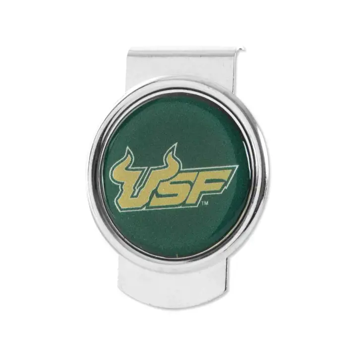 Pince à billets S Florida 35 mm argent/vert
