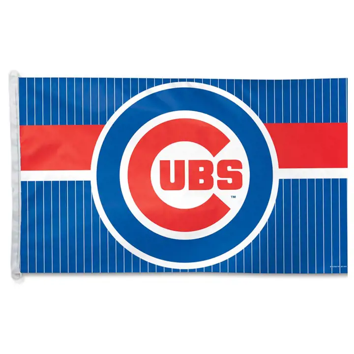 Drapeau CUBS 3X5 WIN bleu/blanc/rouge
