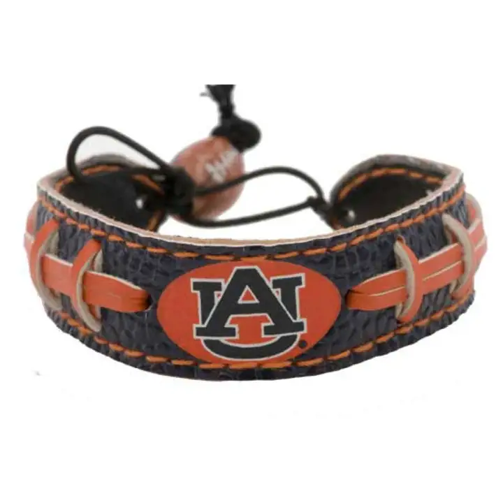 Bracelet de football Auburn, couleurs de l'équipe