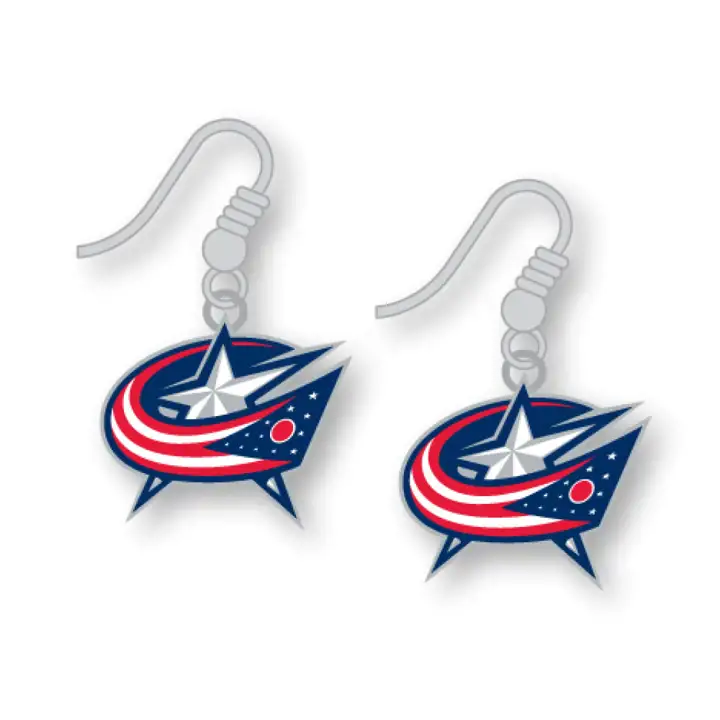BOUCLES D'OREILLES LOGO BLUE JACKETS