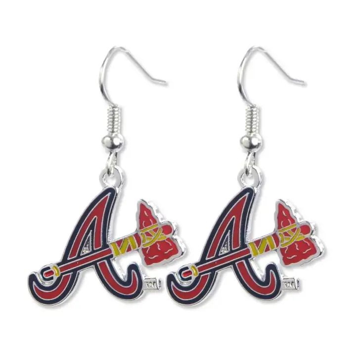 Boucles d'oreilles pendantes logo BRAVES Aminco