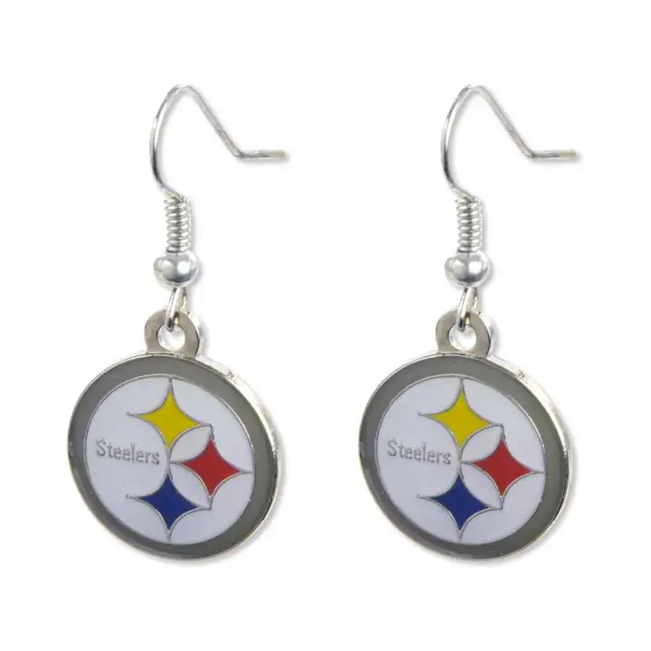 Boucles d'oreilles pendantes STEELERS Logo Aminco