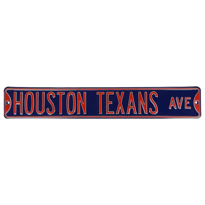 Panneau de rue authentique Texans - Avenue marine