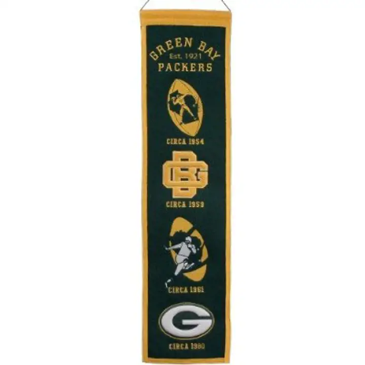 Bannières patrimoniales des Green Bay Packers (vert)