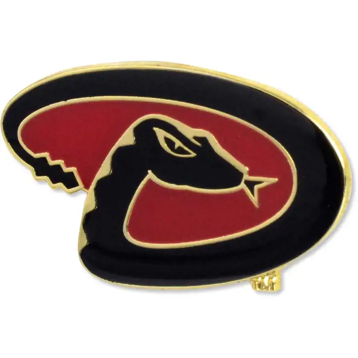Épingle à logo DBacks Aminco, noir/rouge