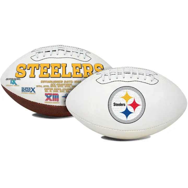Ballon de football Steelers Signature Series marron/blanc