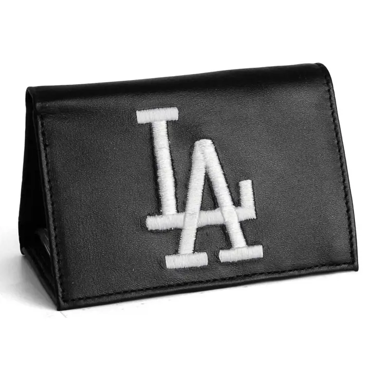PORTEFEUILLE NOIR TRIPLE VOLET DODGERS