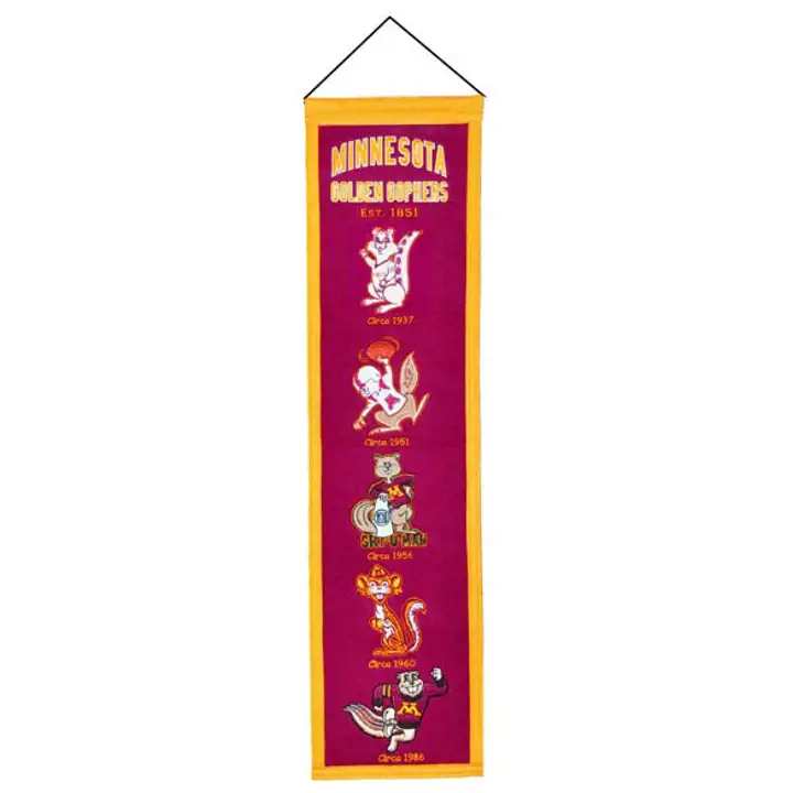 Bannières de la tradition des Golden Gophers du Minnesota