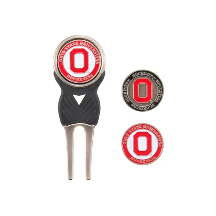 Outil de réparation de divots Ohio State avec marqueurs